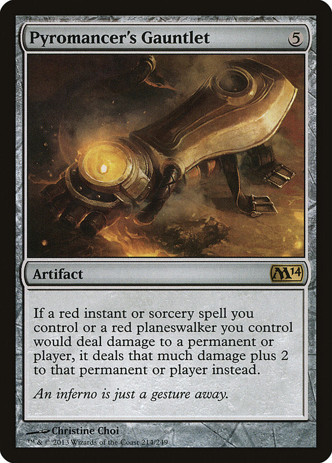 Pyromancer's Gauntlet 214/249 (Magic 2014 (M14))  - Foil | Chromatic Games