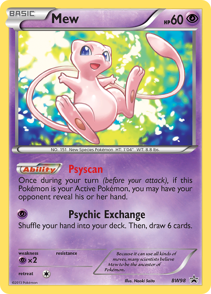 Mew (BW98) [Black & White: Black Star Promos] | Chromatic Games