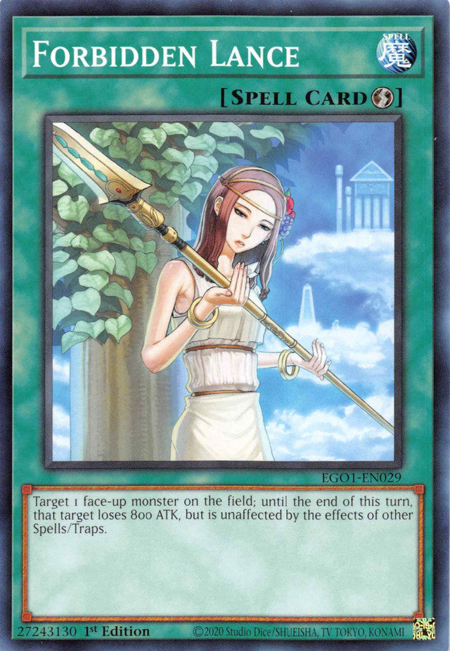 Forbidden Lance [EGO1-EN029] Common | Chromatic Games