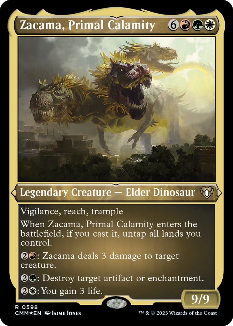 Zacama, Primal Calamity (Foil Etched) [Commander Masters] | Chromatic Games