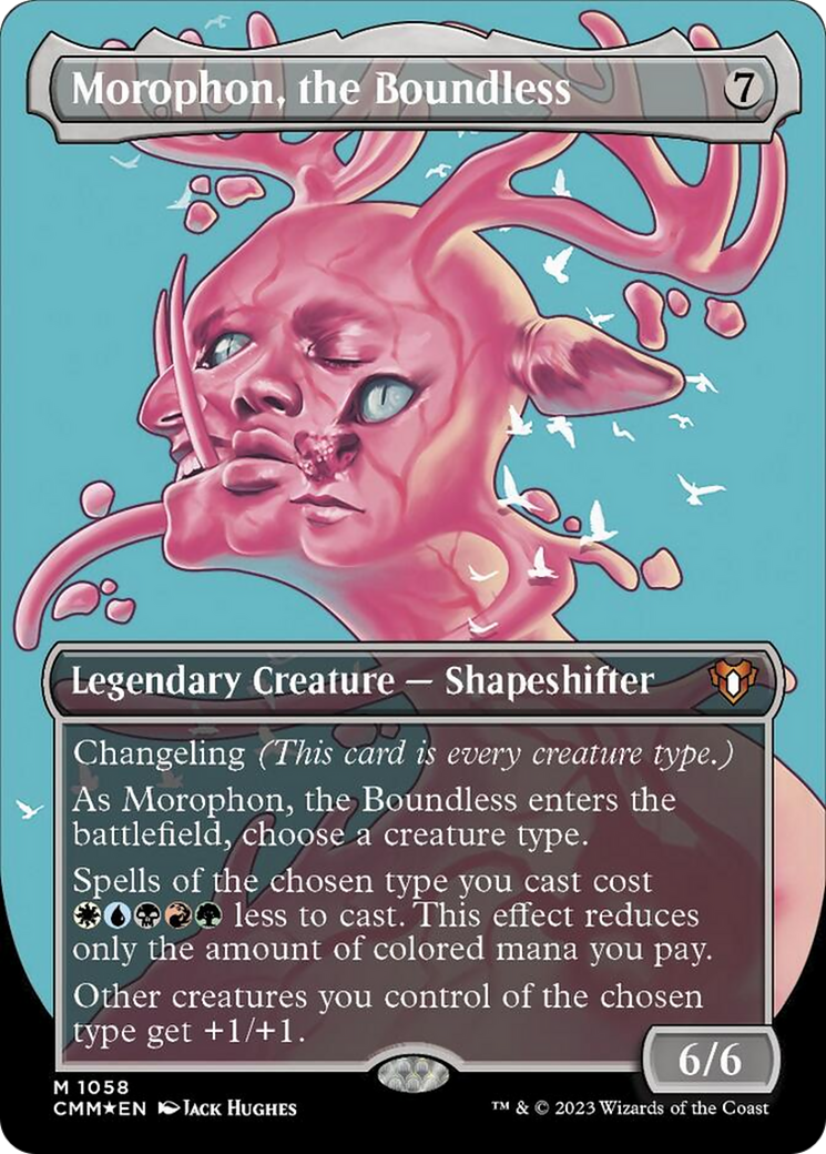 Morophon, the Boundless (Borderless Textured Foil Frame Break) [Commander Masters] | Chromatic Games