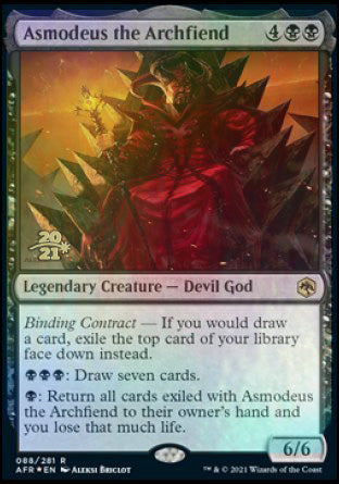 Asmodeus the Archfiend [Dungeons & Dragons: Adventures in the Forgotten Realms Prerelease Promos] | Chromatic Games