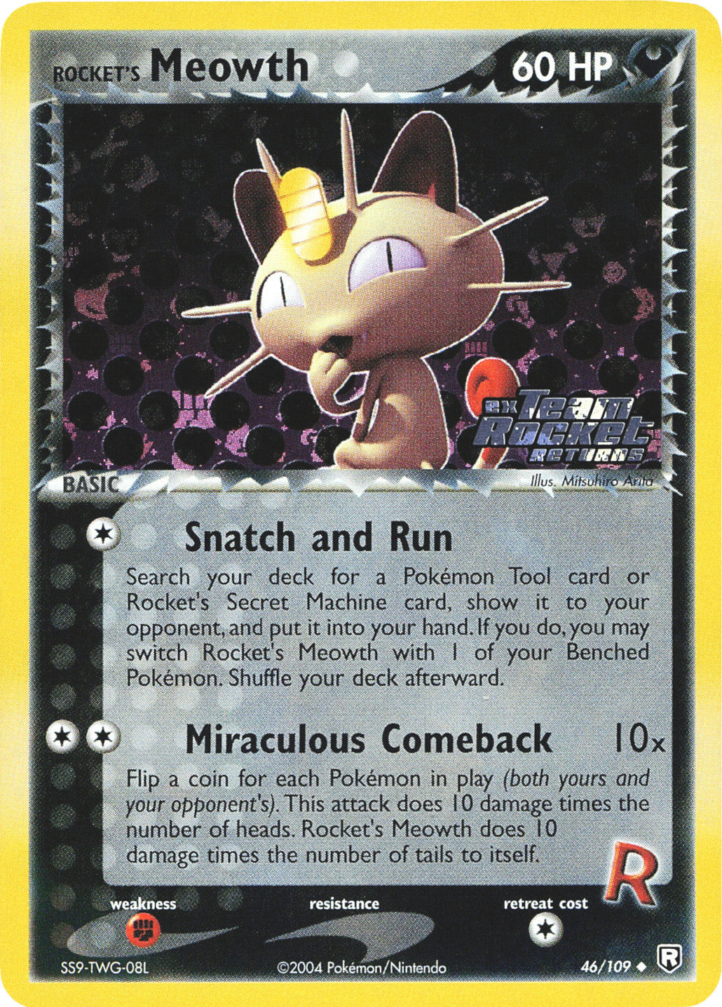 Rocket's Meowth (46/109) (Stamped) [EX: Team Rocket Returns] | Chromatic Games