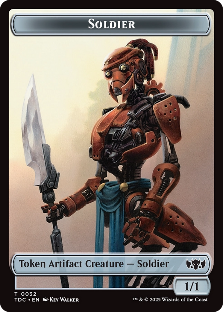 Solider (0032) // Copy Double-Sided Token [Tarkir: Dragonstorm Commander Tokens] | Chromatic Games
