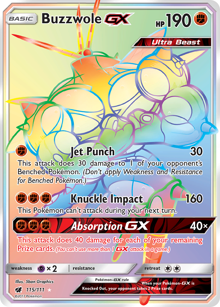 Buzzwole GX (115/111) [Sun & Moon: Crimson Invasion] | Chromatic Games