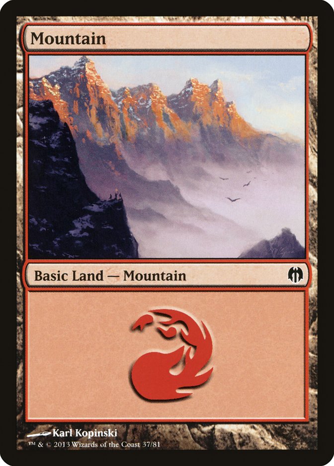 Mountain (37) [Duel Decks: Heroes vs. Monsters] | Chromatic Games