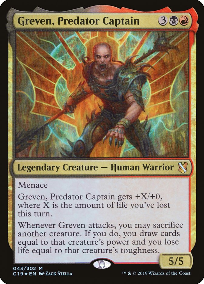 Greven, Predator Captain 43/302 (Commander 2019)  - Foil | Chromatic Games