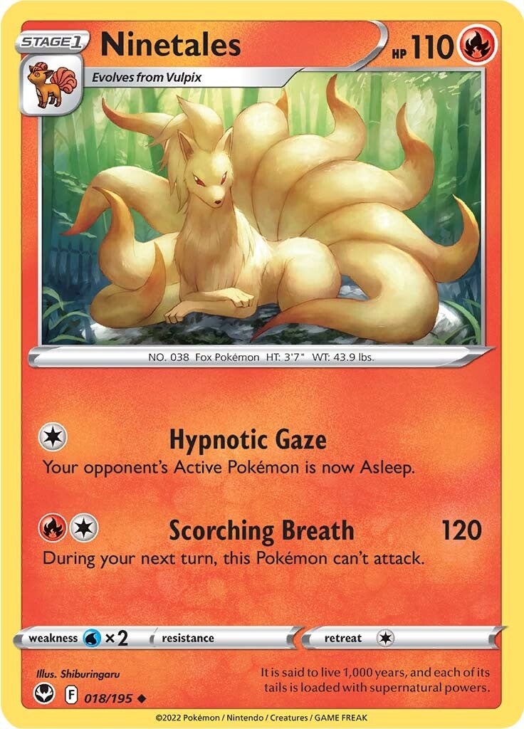 Ninetales (018/195) [Sword & Shield: Silver Tempest] | Chromatic Games