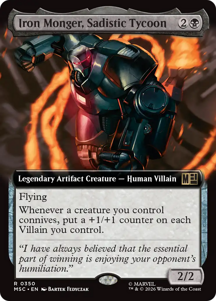 Iron Monger, Sadistic Tycoon (Extended Art) [Marvel Super Heroes Commander] | Chromatic Games