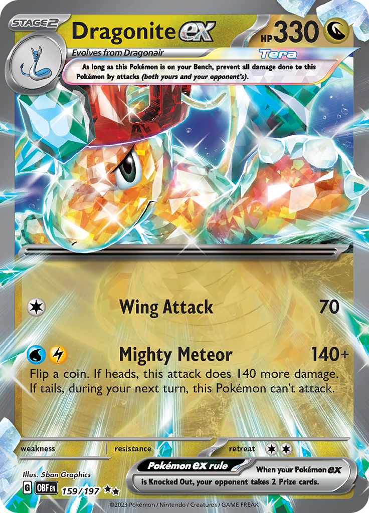 Dragonite ex (159/197) [Scarlet & Violet: Obsidian Flames] | Chromatic Games