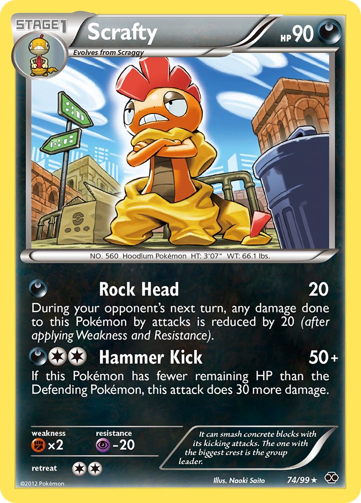 Scrafty (74/99) (Theme Deck Exclusive) [Black & White: Next Destinies] | Chromatic Games