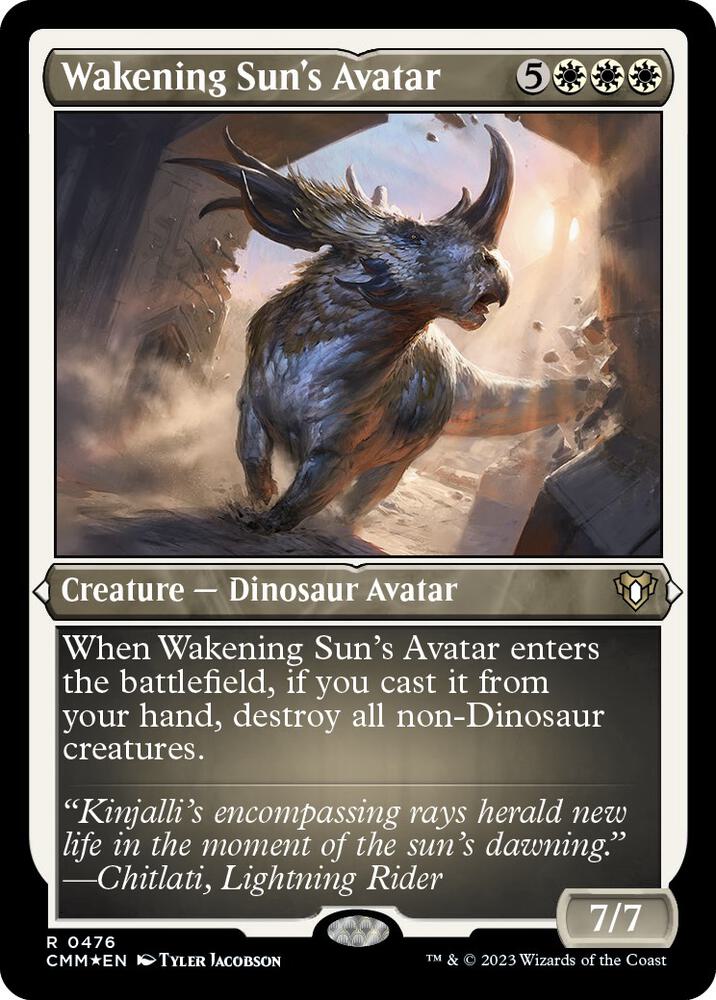 Wakening Sun's Avatar 476/451 (Commander Masters)  - Etched Foil | Chromatic Games