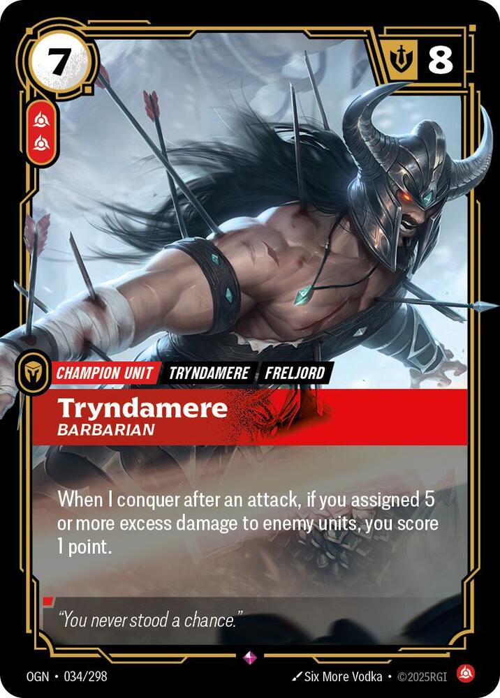 Tryndamere - Barbarian 034/298 (Origins)  - Foil | Chromatic Games