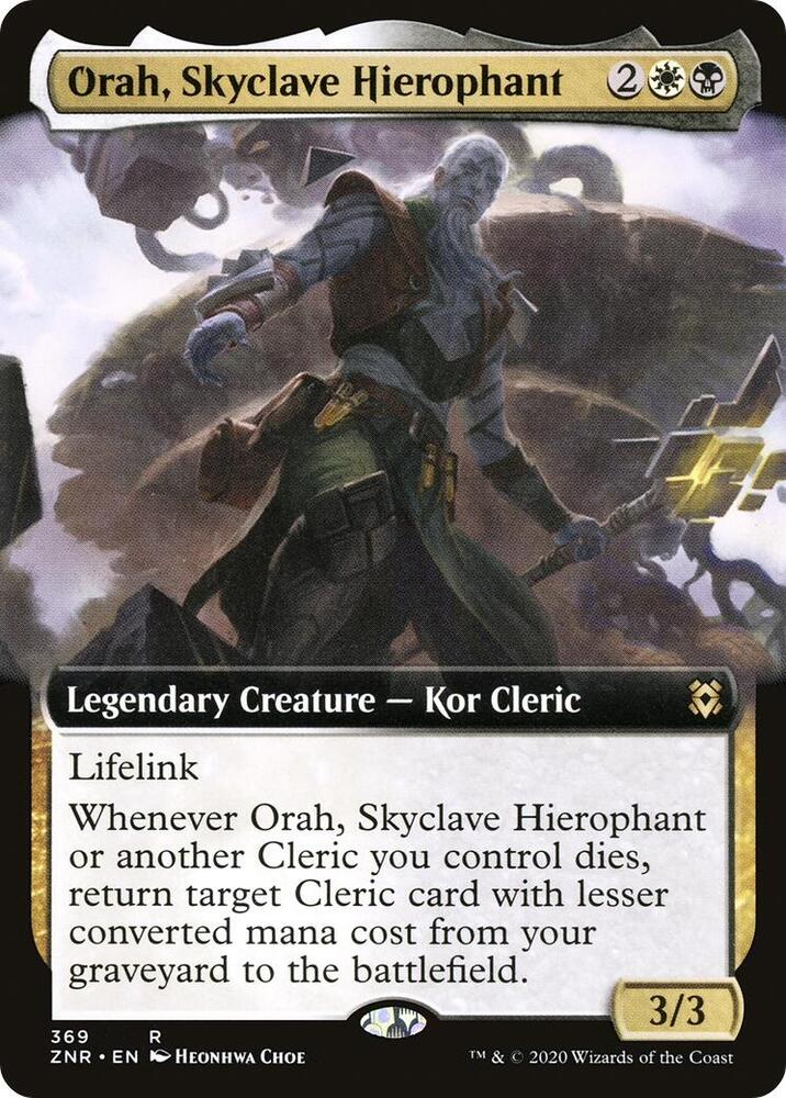 Orah, Skyclave Hierophant 369/280 (Zendikar Rising)  - Extended Art | Chromatic Games