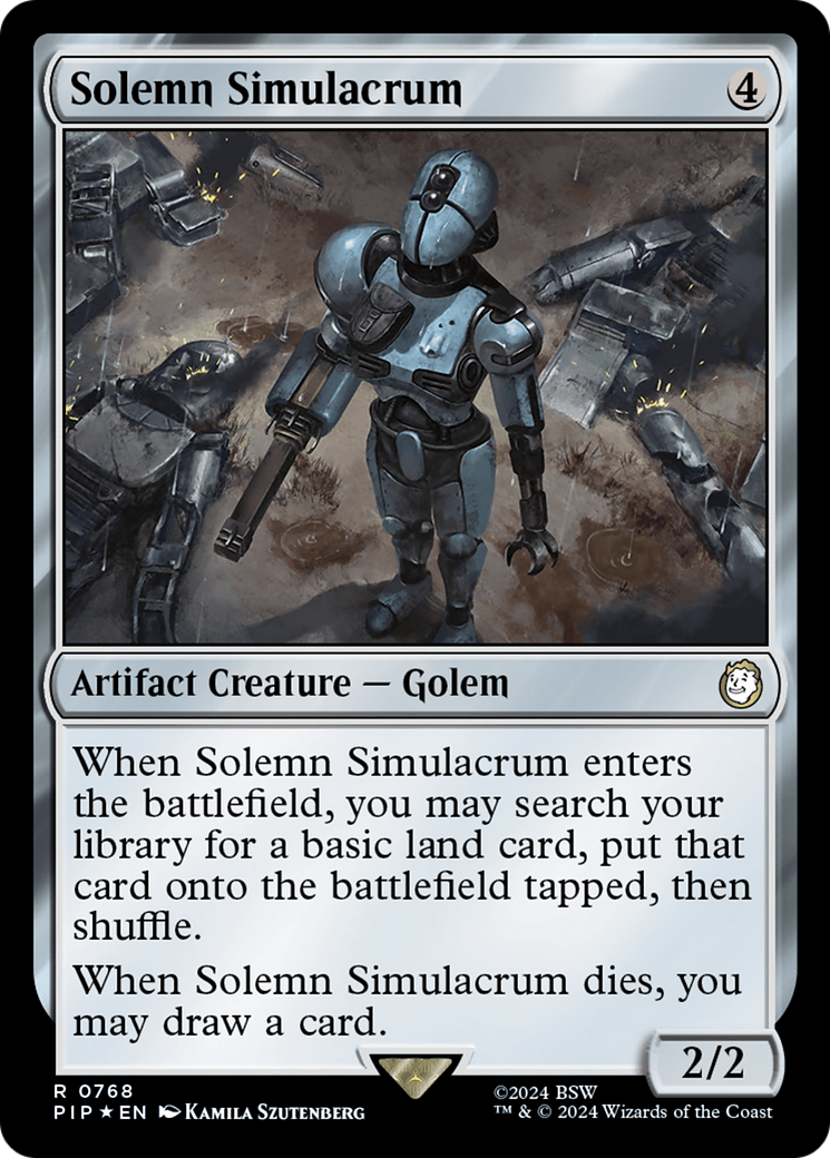 Solemn Simulacrum (Surge Foil) [Fallout] | Chromatic Games