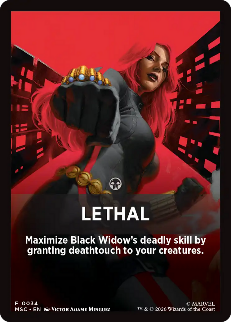 Lethal Theme Card [Marvel Super Heroes Commander] | Chromatic Games