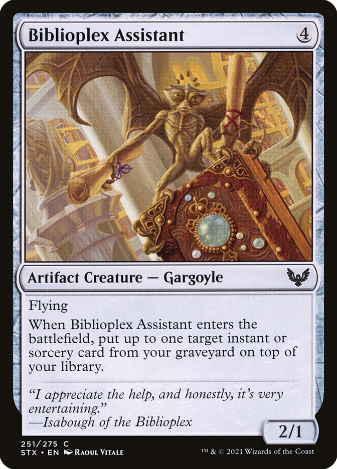 Biblioplex Assistant 251 (Strixhaven: School of Mages)  - Foil | Chromatic Games