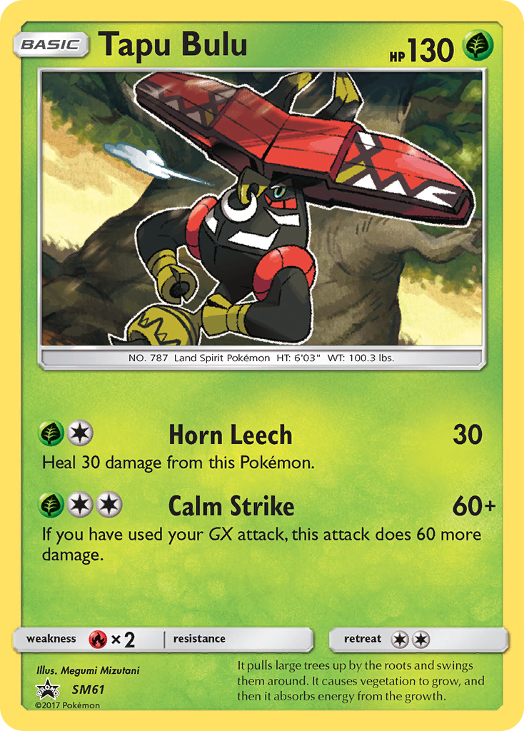 Tapu Bulu (SM61) [Sun & Moon: Black Star Promos] | Chromatic Games