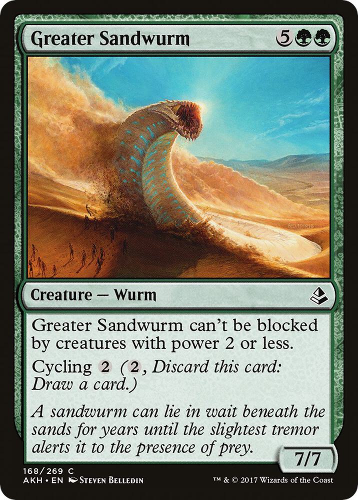 Greater Sandwurm 168/269 (Amonkhet)  - Foil | Chromatic Games