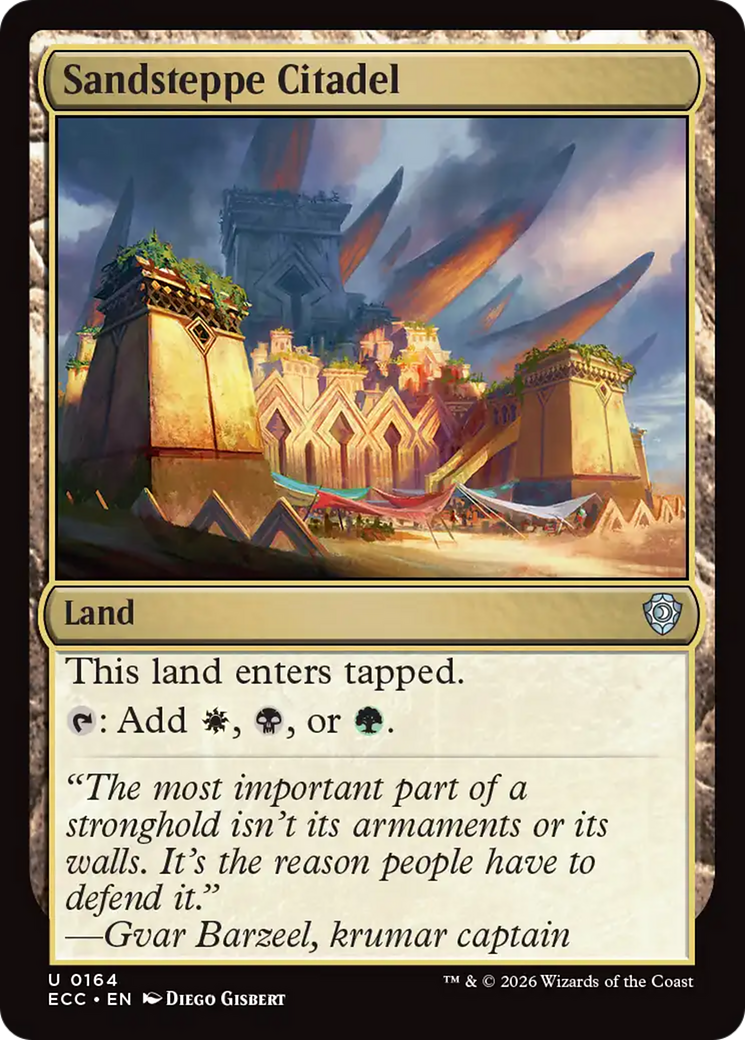 Sandsteppe Citadel [Lorwyn Eclipsed Commander] | Chromatic Games