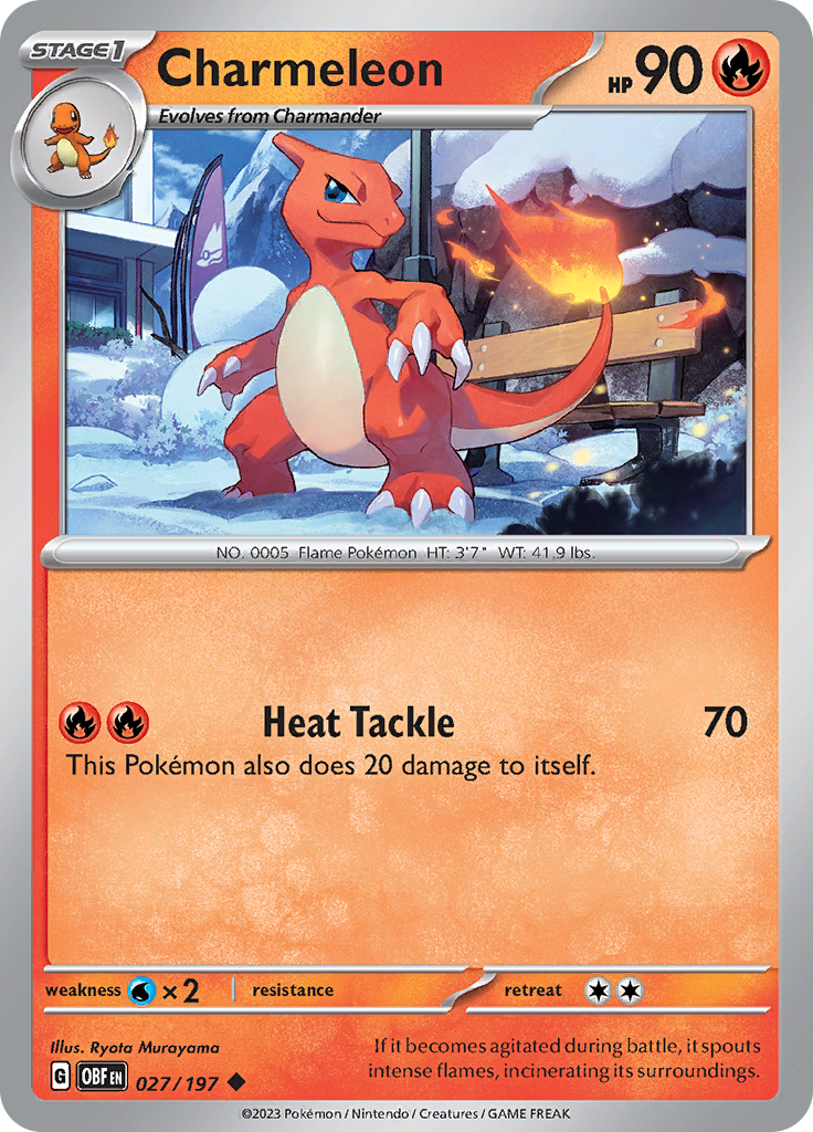 Charmeleon (027/197) [Scarlet & Violet: Obsidian Flames] | Chromatic Games