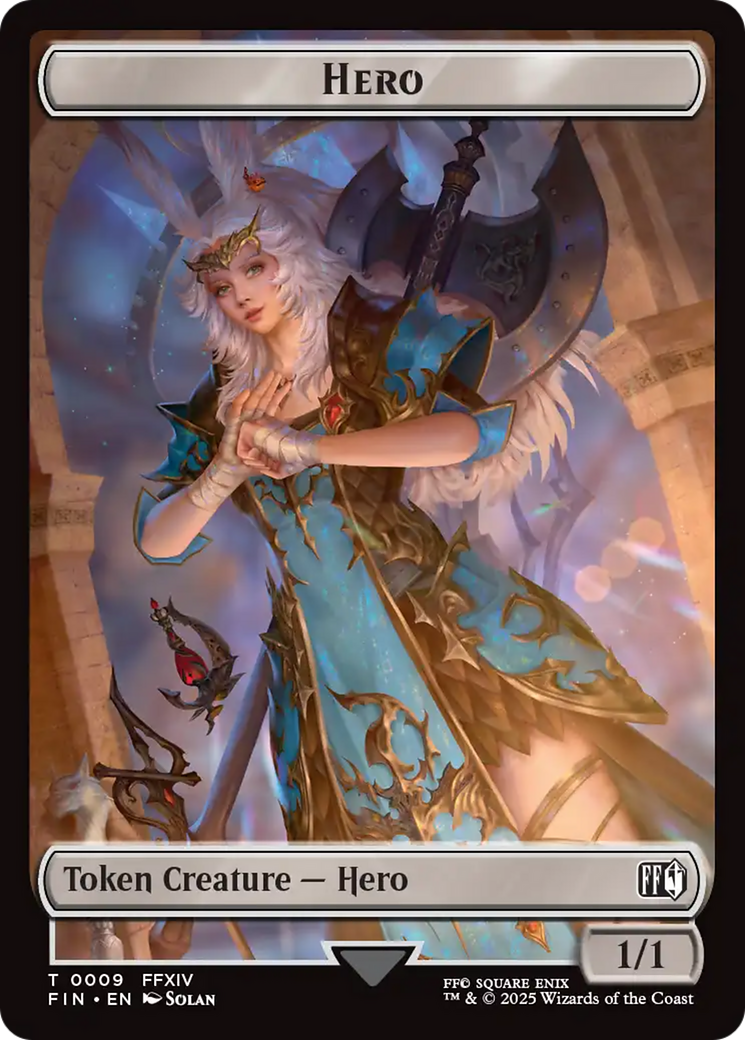 Hero (0009) // Treasure Double-Sided Token [FINAL FANTASY Tokens] | Chromatic Games