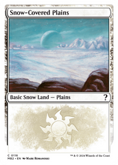 Snow-Covered Plains (White Border) [Mystery Booster 2] | Chromatic Games