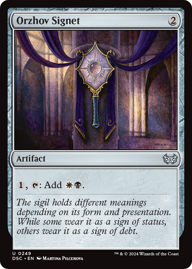 Orzhov Signet [Duskmourn: House of Horror Commander] | Chromatic Games