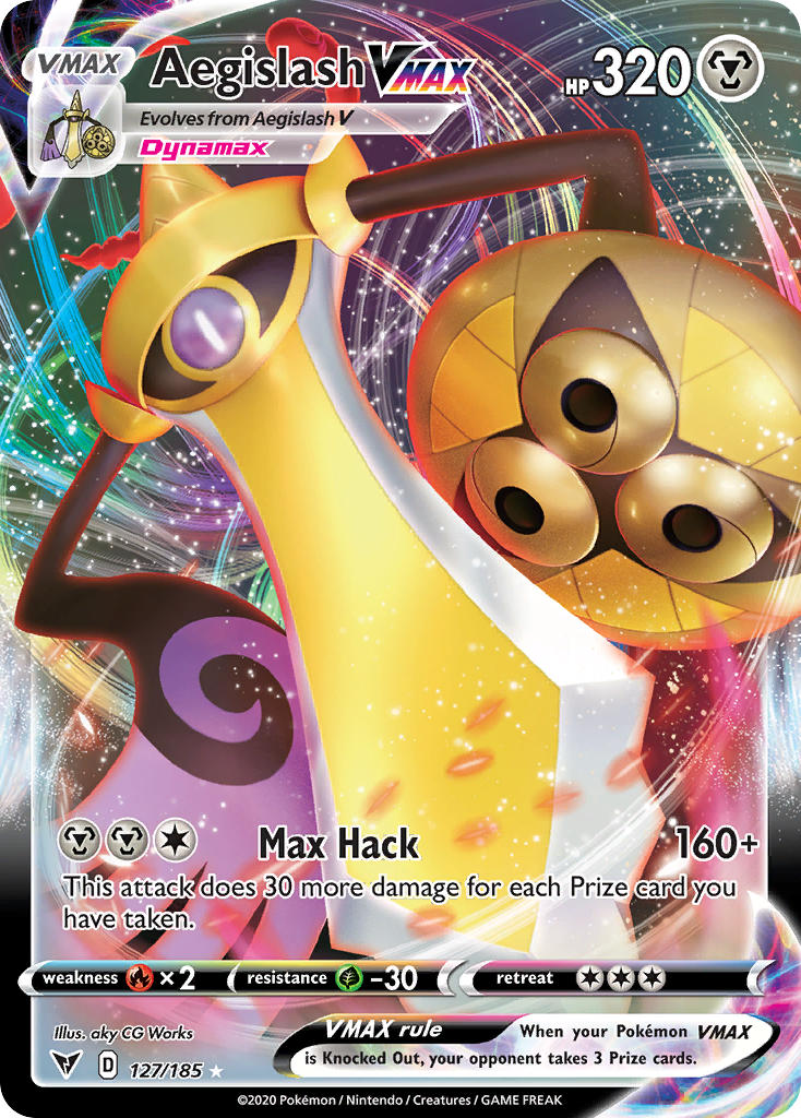 Aegislash VMAX (127/185) [Sword & Shield: Vivid Voltage] | Chromatic Games