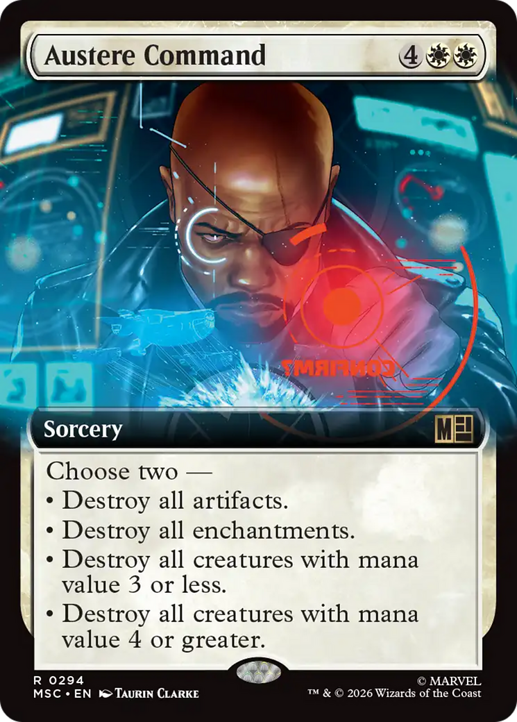 Austere Command (Extended Art) [Marvel Super Heroes Commander] | Chromatic Games