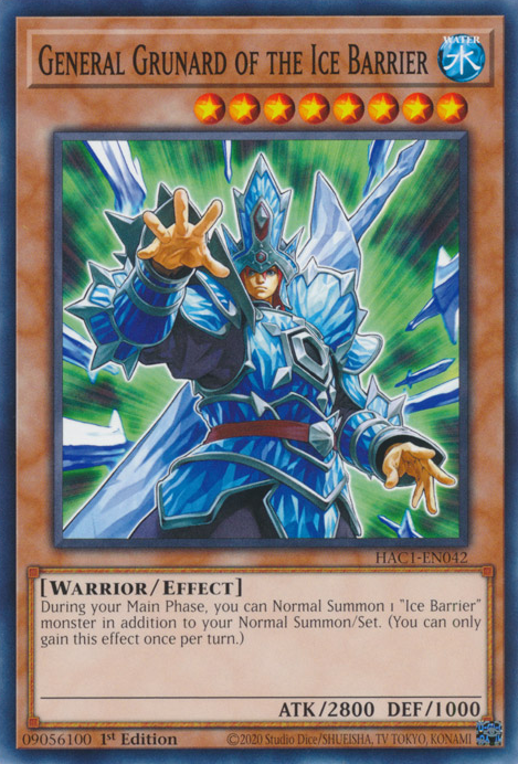 General Grunard of the Ice Barrier [HAC1-EN042] Common | Chromatic Games