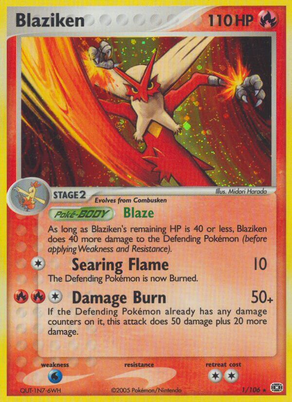 Blaziken (1/106) (Theme Deck Exclusive) [EX: Emerald] | Chromatic Games