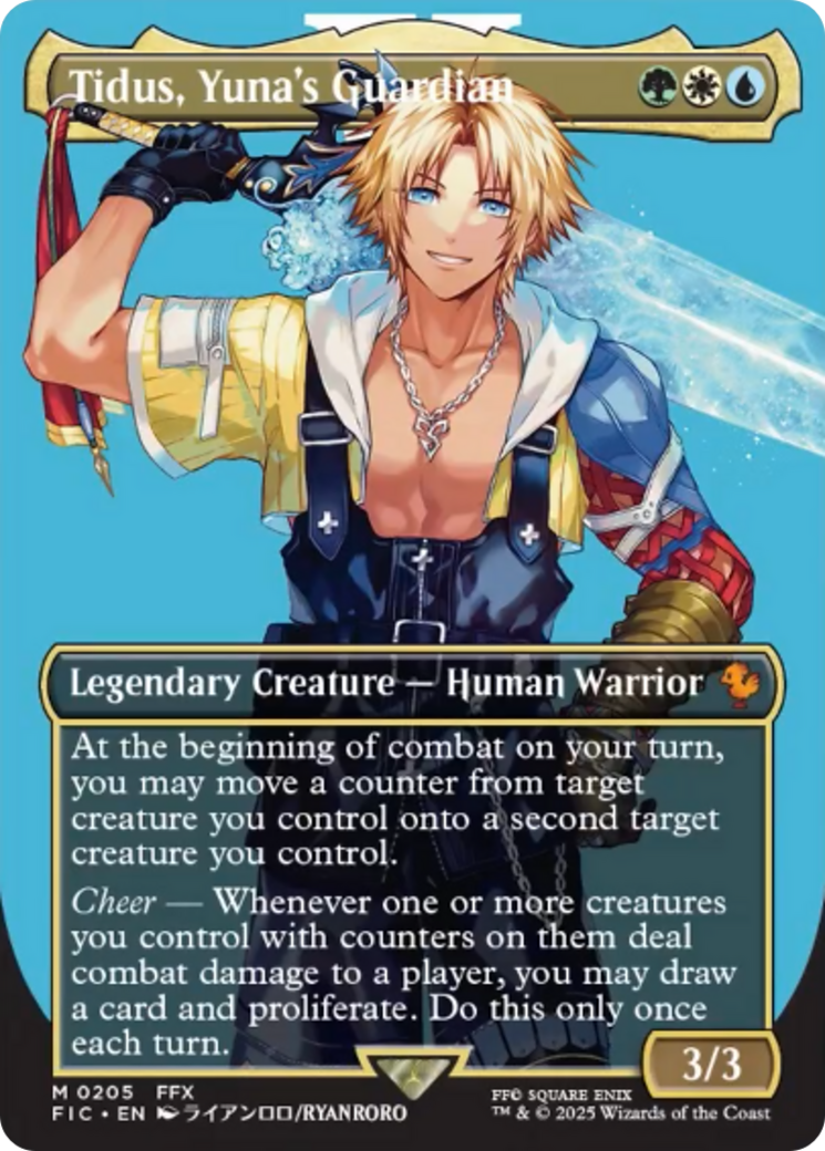 Tidus, Yuna's Guardian (Borderless) [FINAL FANTASY Commander] | Chromatic Games