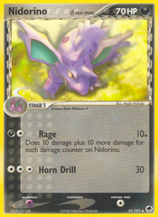 Nidorino (35/101) (Delta Species) [EX: Dragon Frontiers] | Chromatic Games