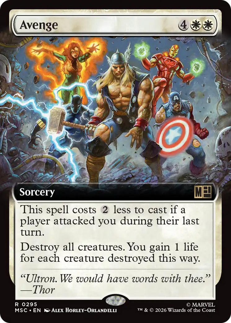 Avenge (Extended Art) [Marvel Super Heroes Commander] | Chromatic Games