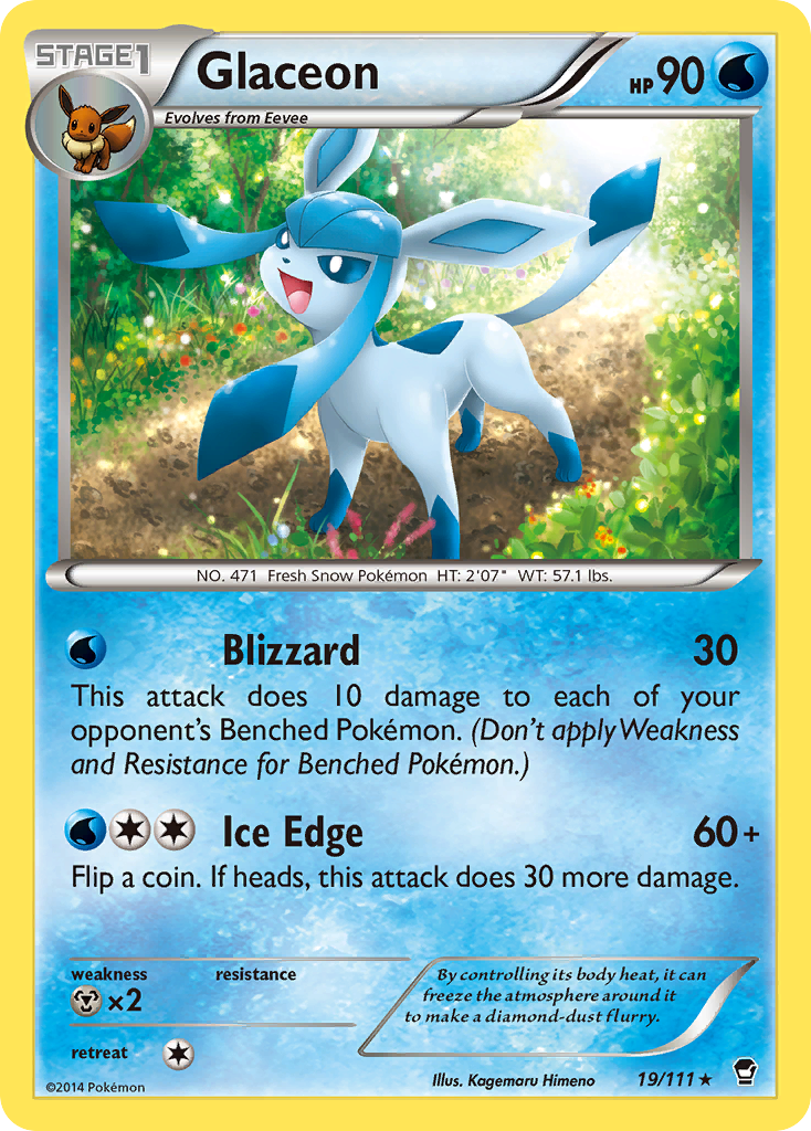 Glaceon (19/111) [XY: Furious Fists] | Chromatic Games