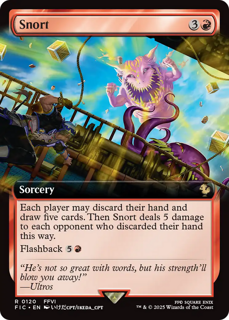 Snort (Extended Art) [FINAL FANTASY Commander] | Chromatic Games