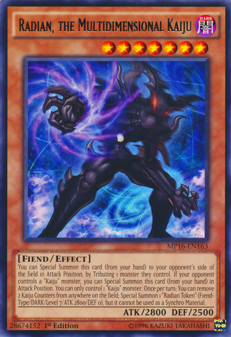 Radian, the Multidimensional Kaiju [MP16-EN163] Rare | Chromatic Games