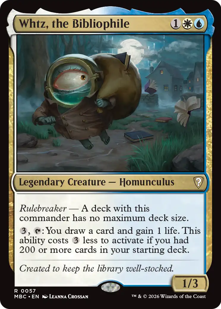 Whtz, the Bibliophile [Mystery Booster: Commander Edition] | Chromatic Games