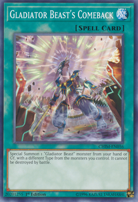 Gladiator Beast's Comeback [CHIM-EN056] Common | Chromatic Games
