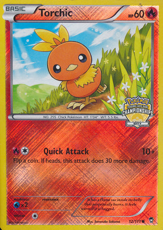 Torchic (12/111) (City Championship Promo) [XY: Furious Fists] | Chromatic Games