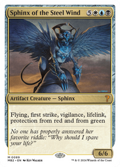 Sphinx of the Steel Wind (White Border) [Mystery Booster 2] | Chromatic Games