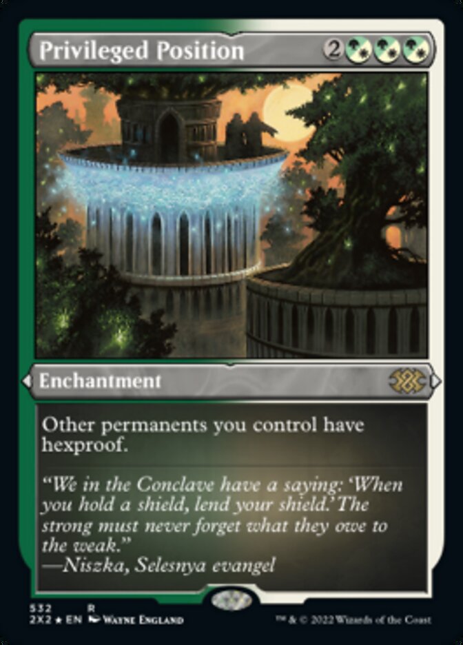 Privileged Position (Foil Etched) [Double Masters 2022] | Chromatic Games
