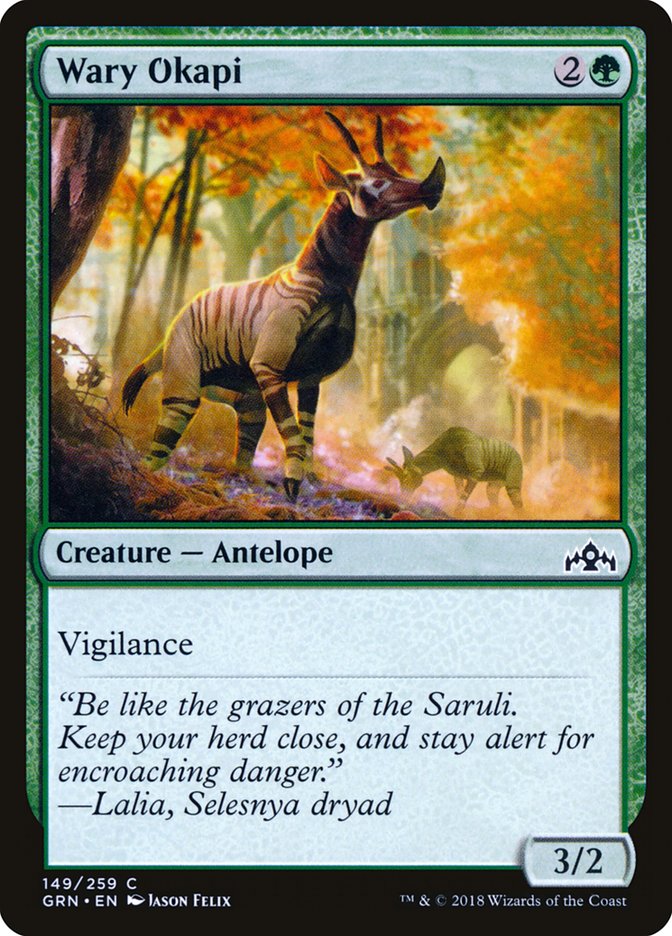 Wary Okapi 149/259 (Guilds of Ravnica)  | Chromatic Games