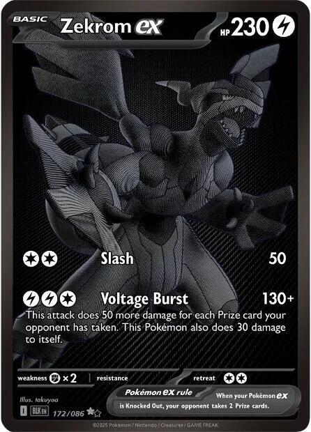 Zekrom ex 172/086 (SV: Black Bolt)  - Holofoil | Chromatic Games