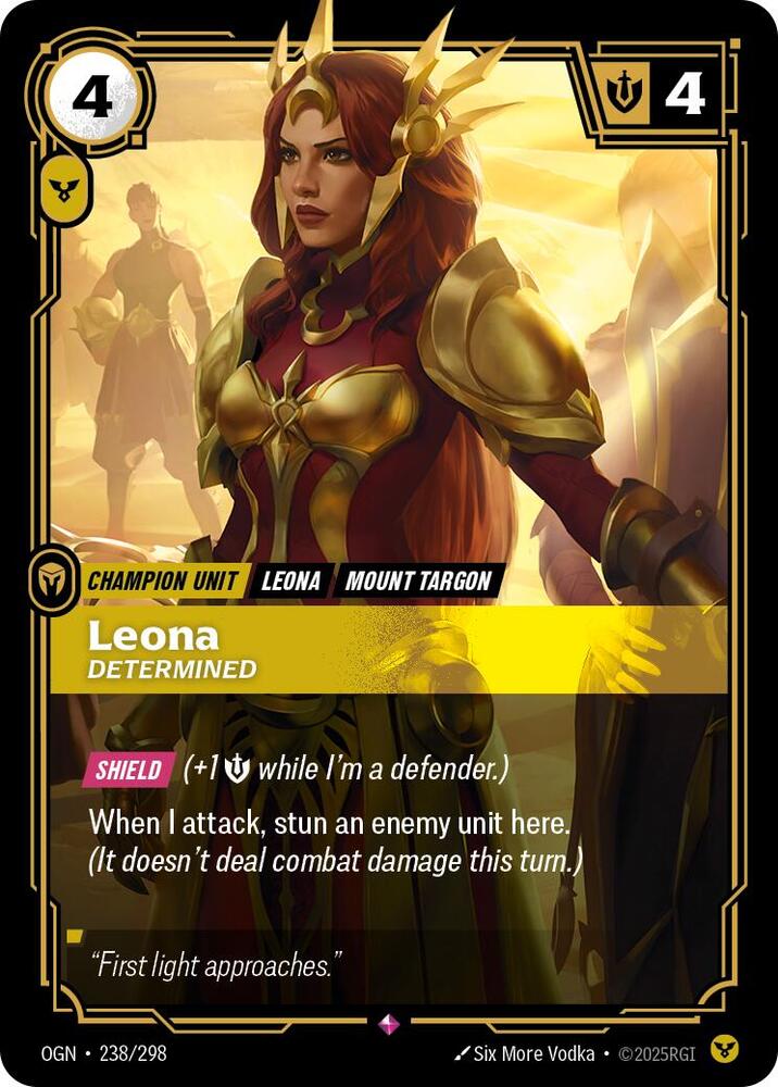 Leona - Determined 238/298 (Origins)  - Foil | Chromatic Games