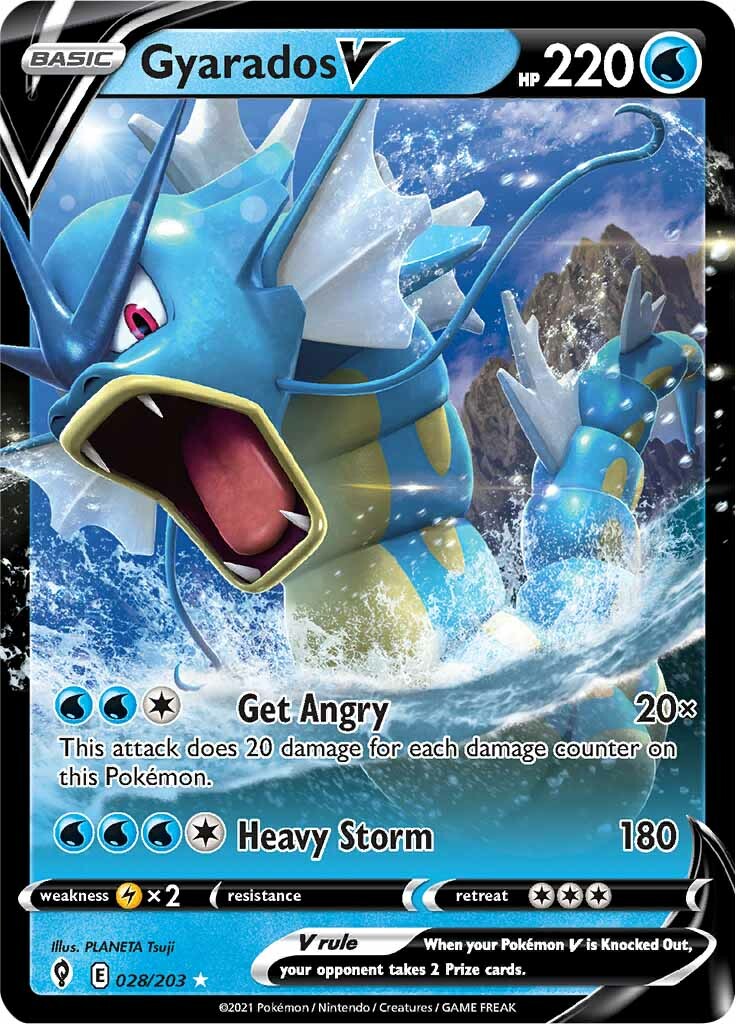 Gyarados V (028/203) [Sword & Shield: Evolving Skies] | Chromatic Games