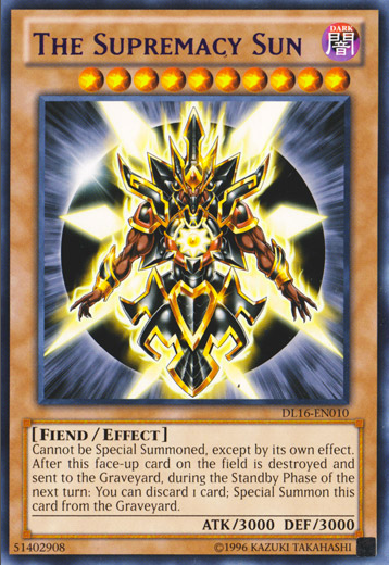 The Supremacy Sun (Purple) [DL16-EN010] Rare | Chromatic Games
