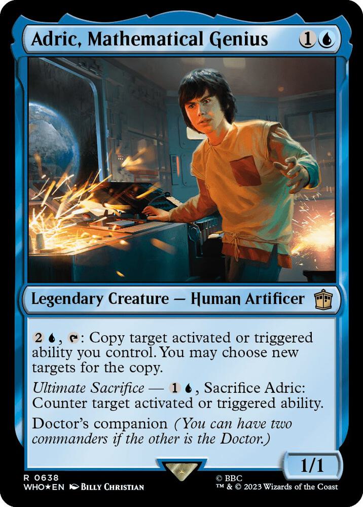 Adric, Mathematical Genius 638/331 (Universes Beyond: Doctor Who)  - Surge Foil | Chromatic Games