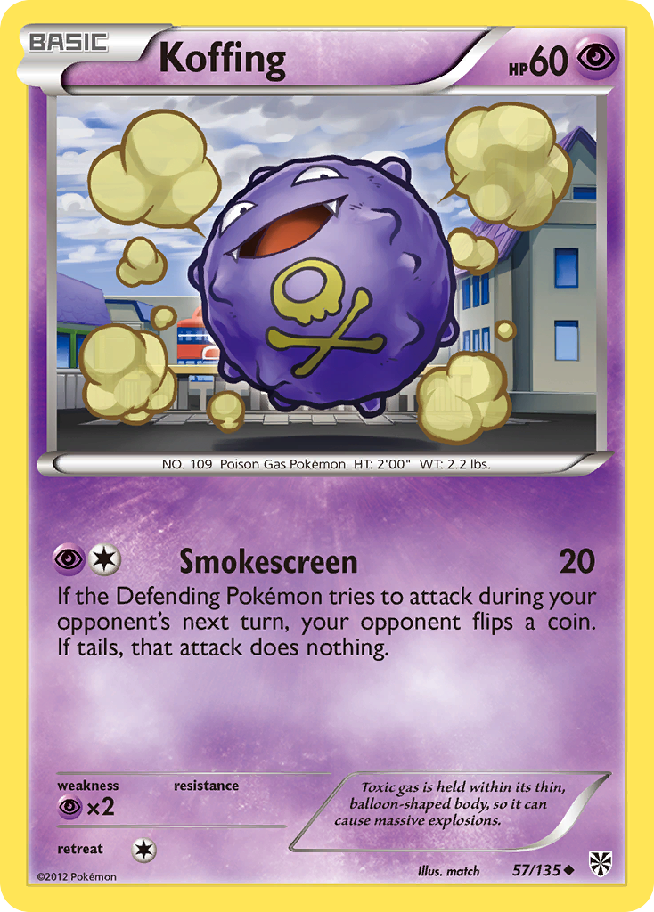 Koffing (57/135) [Black & White: Plasma Storm] | Chromatic Games